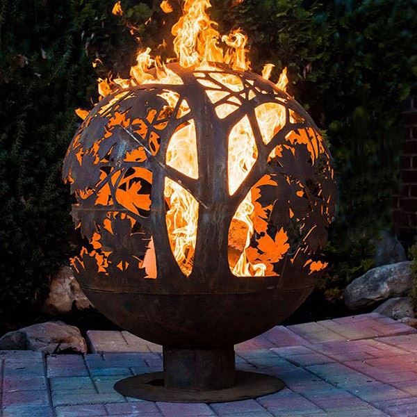 Tay cắt thép gỉ hình cầu Firepit