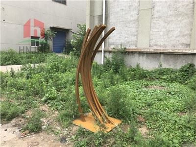 Thép Corten Tác phẩm điêu khắc trừu tượng hiện đại lớn