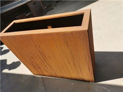 Chậu trồng cây chia ngăn - Thép Corten