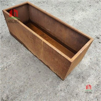 Máy trồng cây hình chữ nhật rộng - Thép Corten