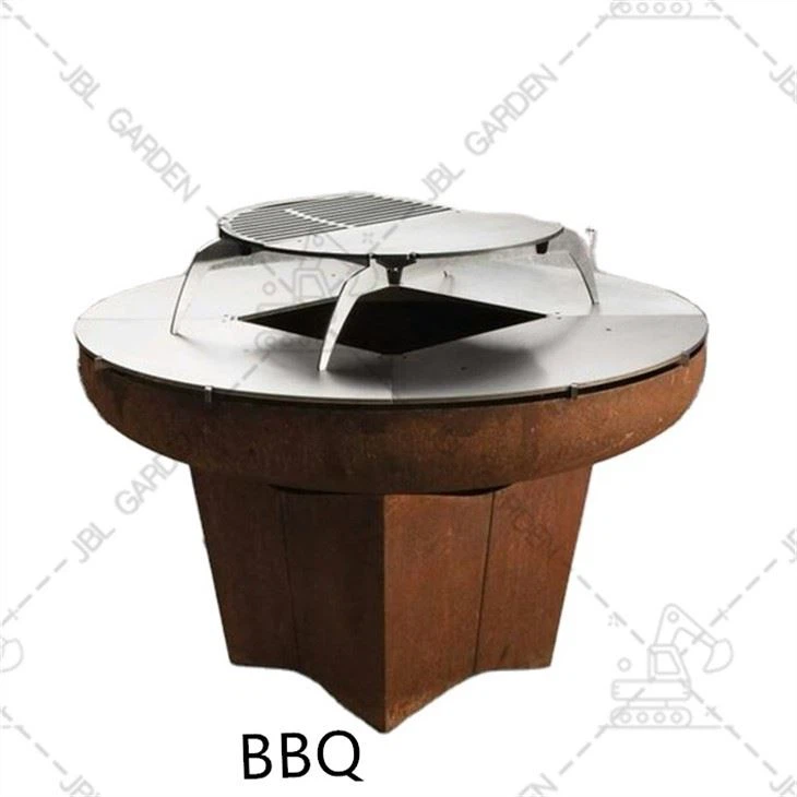 Hố lửa với gỗ