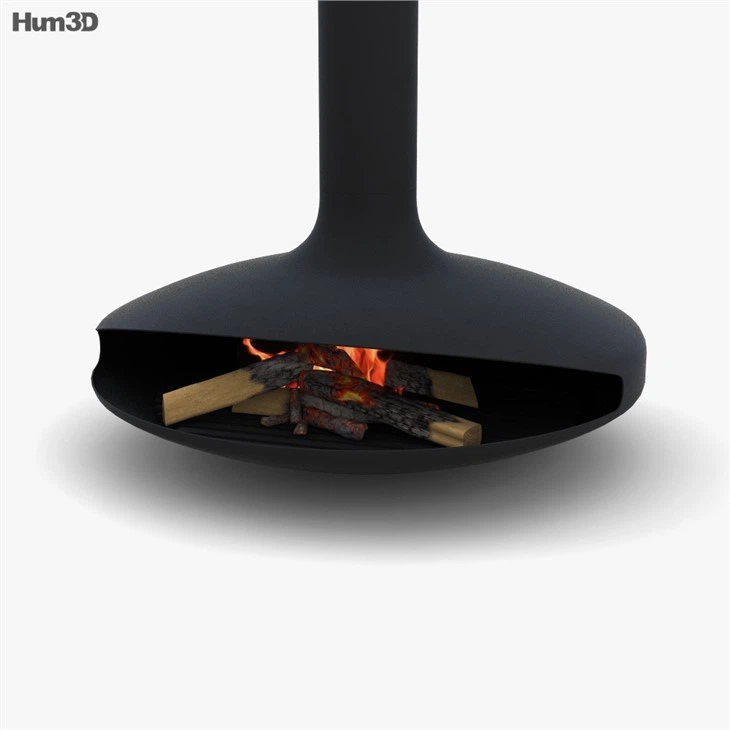 Interior Hanging Suspend Fireplace
