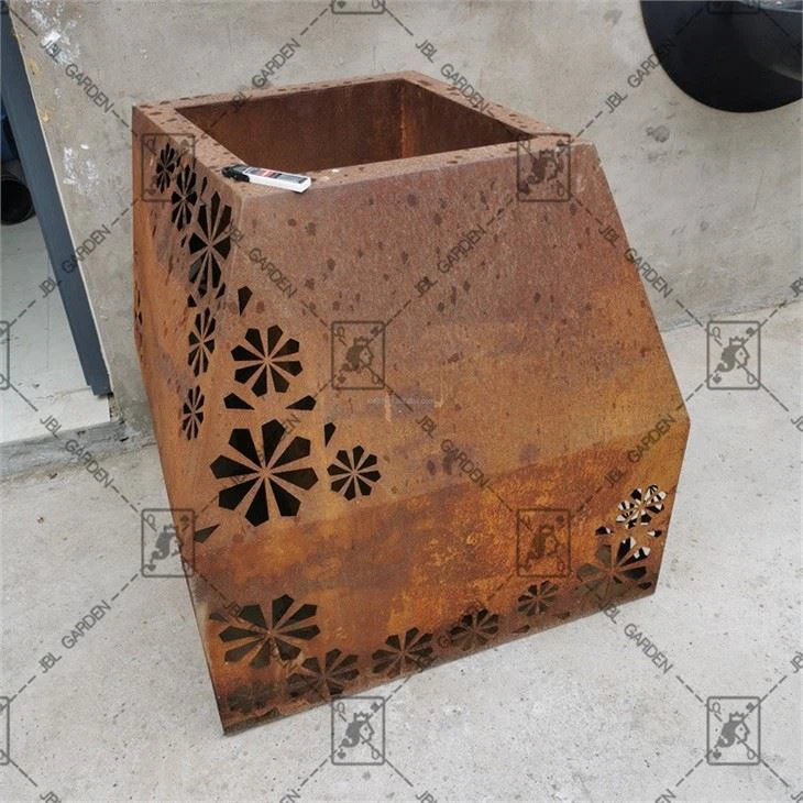 Large Corten Planters