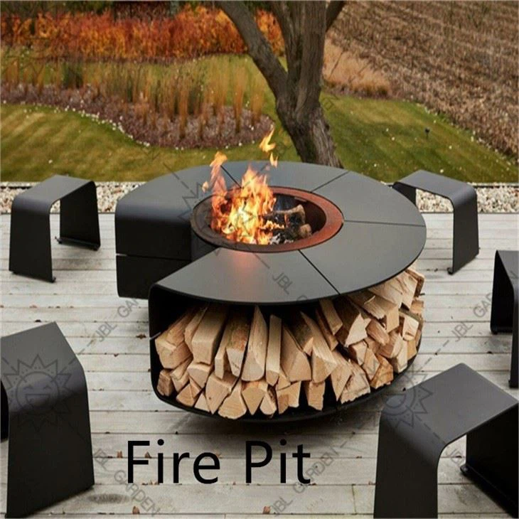 Large Stainless Steel Fire Pit