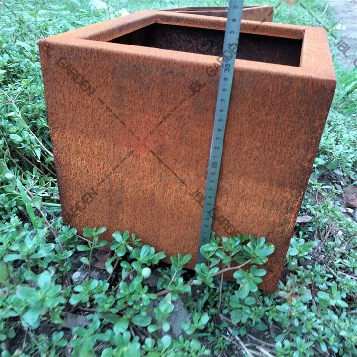 Rusted Metal Planters