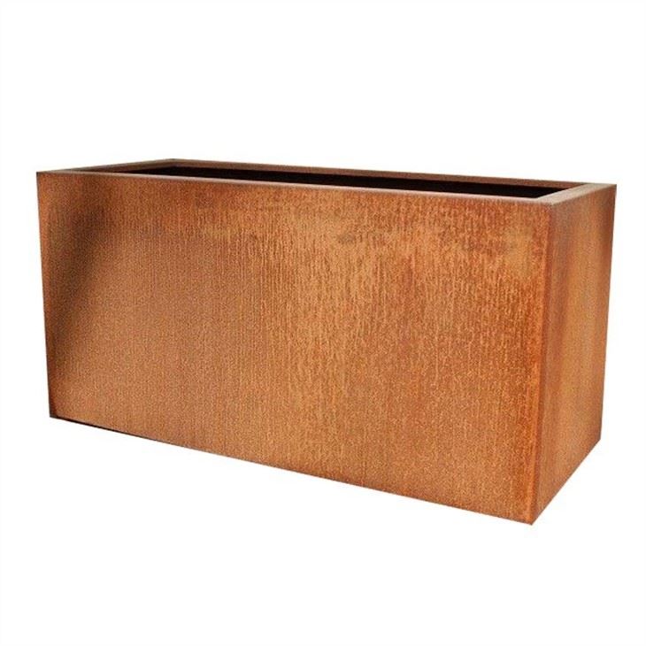 Thiết kế mộc mạc Lọ hoa bằng thép Corten