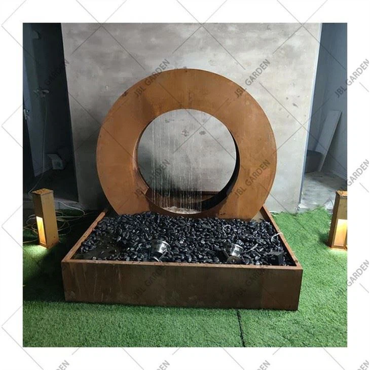 Đài phun nước bằng thép gỉ Corten