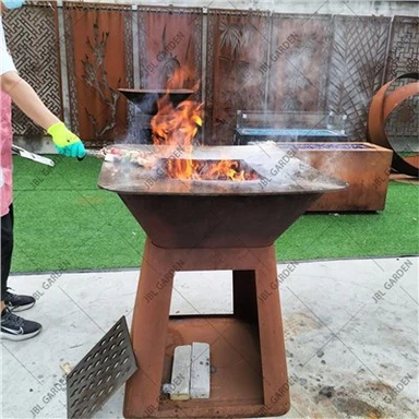 Bộ nướng Bbq ngoài trời với vỉ nướng phẳng