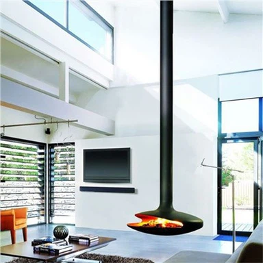 Trong nhà Chimenea hiện đại treo lò sưởi Bio Ethanol Cocoon