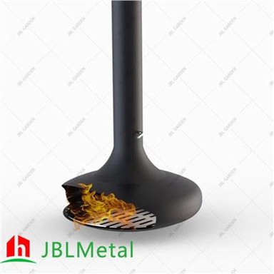 Lò đốt gỗ treo đen