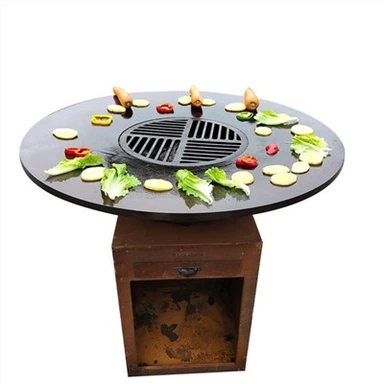 Bếp nướng bằng than củi Corten Steel Bbq