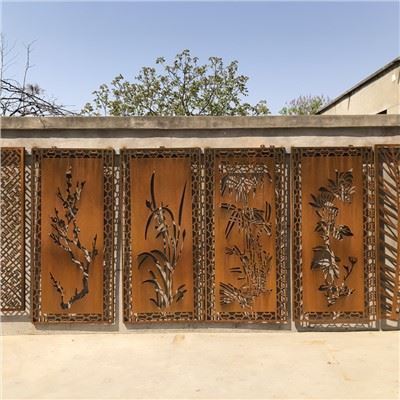 Màn hình vườn thép Corten