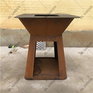Bàn nướng than củi Corten Steel Barbeque