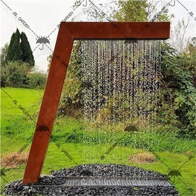 Tính năng nước bằng thép Fountain Corten