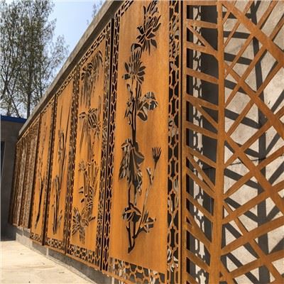 Bảng điều khiển màn hình thép Corten tường vườn
