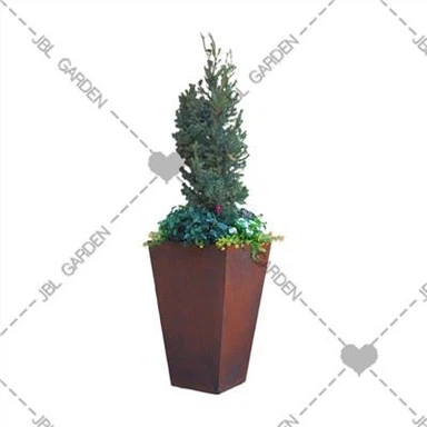 Hộp trồng cây kim loại lớn