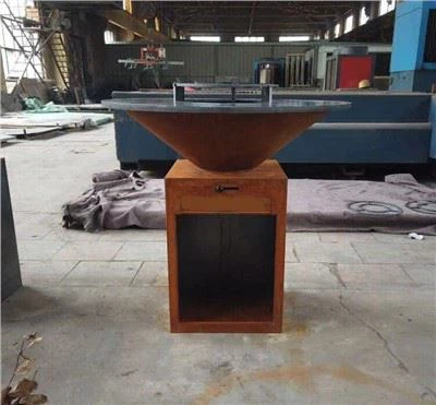 Vỉ nướng BBQ kim loại Rusty Corten lớn