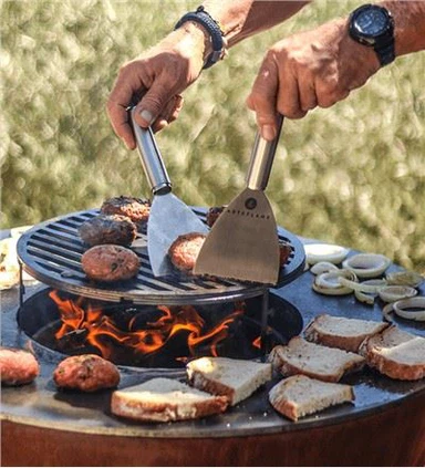Lò nướng BBQ di động với tấm nướng không gỉ