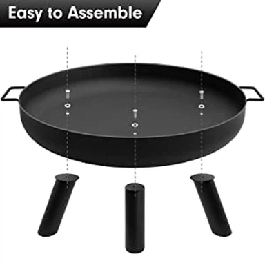 Lò lửa kim loại ngoài trời bằng than gỗ