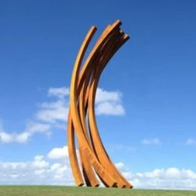 Abstract Modern Rusted Corten Steel Sculpture best