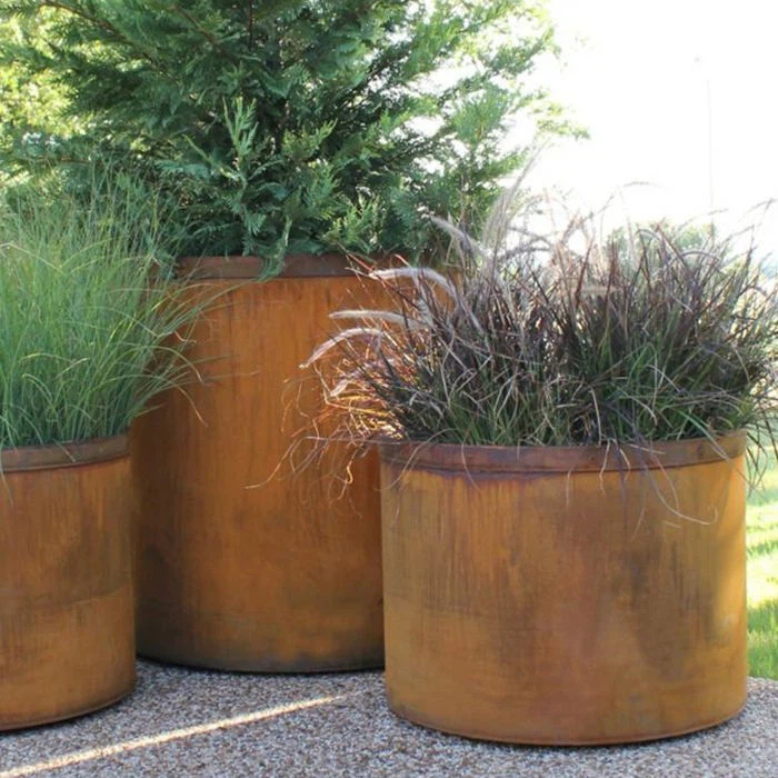 Custom Steel Planter Pots