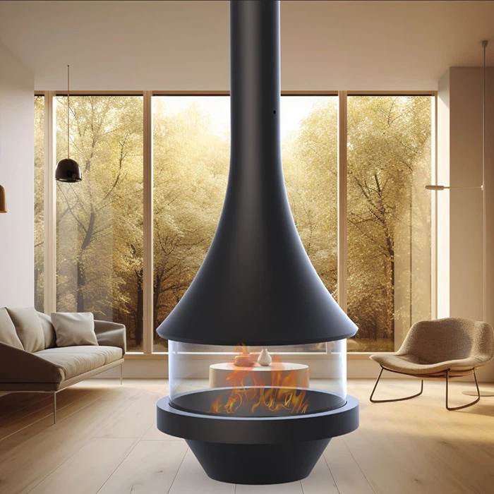 European Style Suspended Fireplace