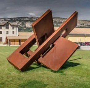 Large Rusty Metal Sculpture