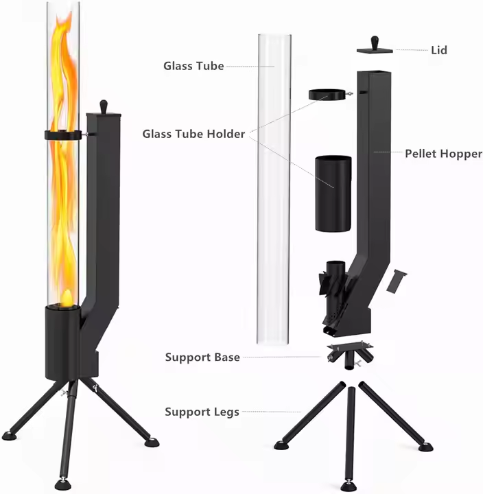 Portable Biomass Pellet Fire Pits