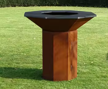 Sân sau nướng BBQ bằng thép Corten