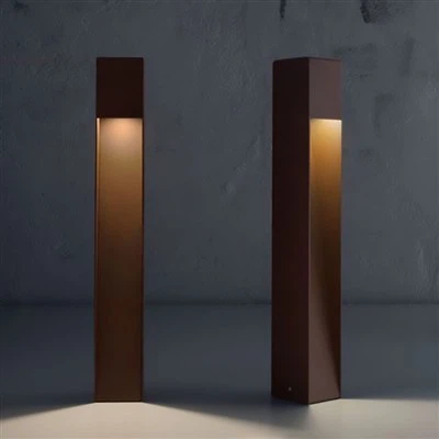 Đèn led chiếu sáng cột thép Corten