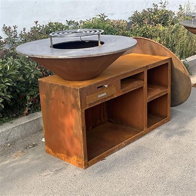 BBQ thép Corten ngoài trời