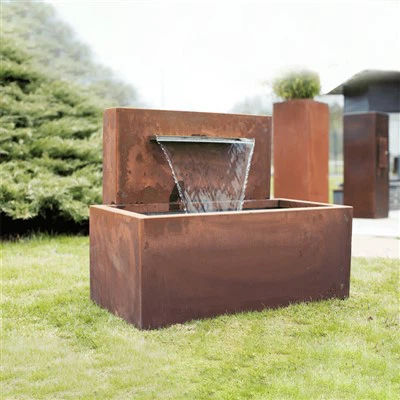 Nồi thép ngoài trời Tính năng nước bằng thép Corten