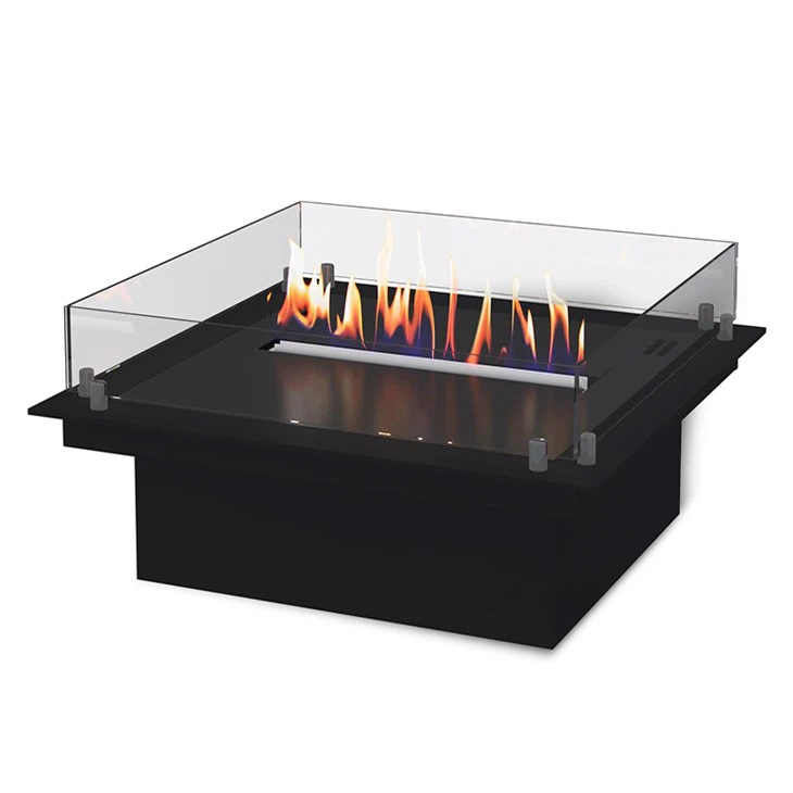 Square Corten Steel Gas Fire Pit