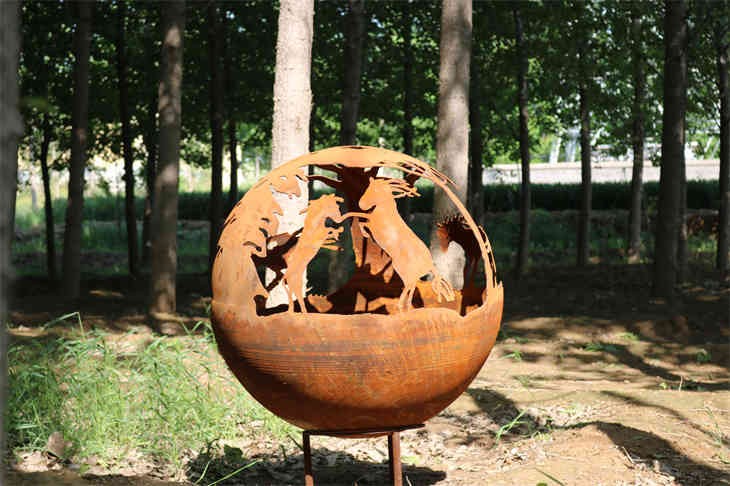 Steel Spherical Fire Pit best