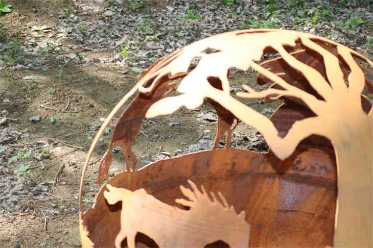 Steel Spherical Fire Pit high quality