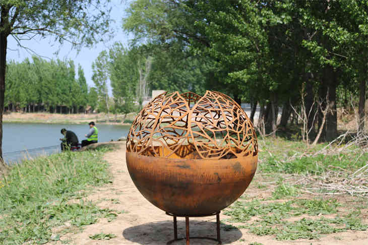 Hố lửa hình cầu thép
