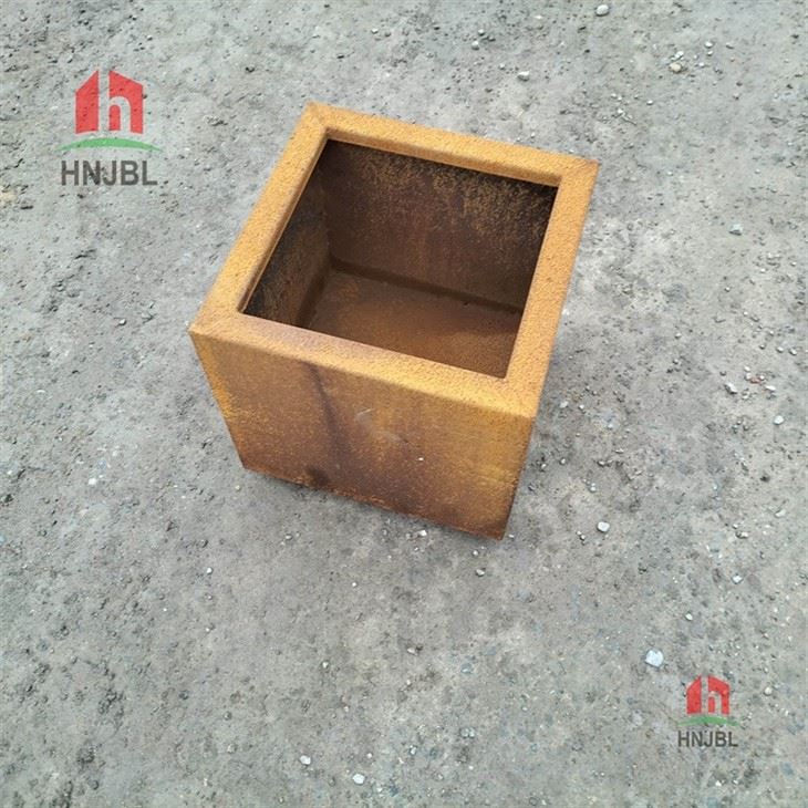 Weathering Steel Garden Planters